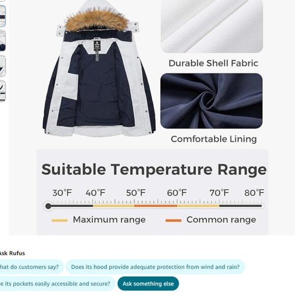 NWT Wantdo Men's Winter Puffer Jacket Winter Coat Warm SZ M - Picture 4 of 10